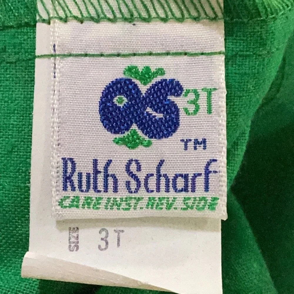 Vintage Ruth‎ Sharf Made In USA Easter Bunny Rabbit Knicker Overalls & Blouse